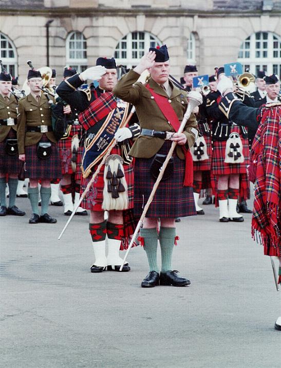 Drum Majors, the Highlanders & the Highland Band