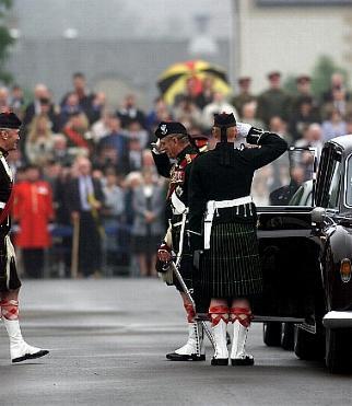 HRH Duke of Edinburgh arrives