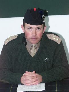 Lt Col Alderton MBE,  Officer Commanding The Highlanders