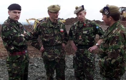 Unit Commanders meeting at "The Hole"