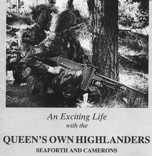 Highland Warriors from a Recruiting Poster in the 70s