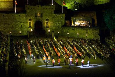 Massed bands and choir